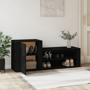 Pantofar, negru, 130x35x54 cm, lemn prelucrat - Img 3