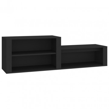 Pantofar, negru, 150x35x45 cm, lemn prelucrat - Img 1
