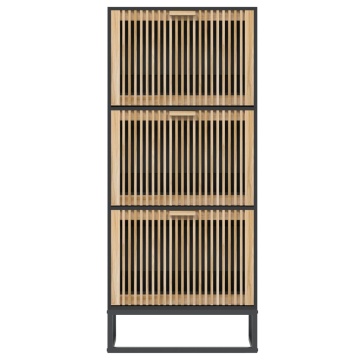 Pantofar, negru, 52x25x120 cm, lemn prelucrat - Img 4