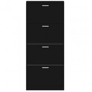 Pantofar, negru, 59x17x150 cm, lemn compozit - Img 5