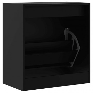 Pantofar, negru, 60x34x63,5 cm, lemn compozit - Img 6