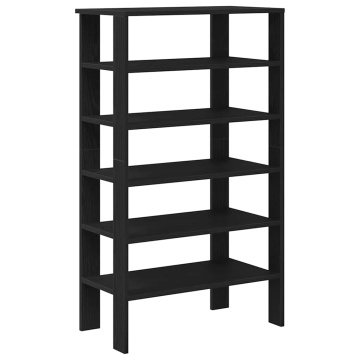 Pantofar, negru, 61x32x105 cm, lemn prelucrat - Img 2