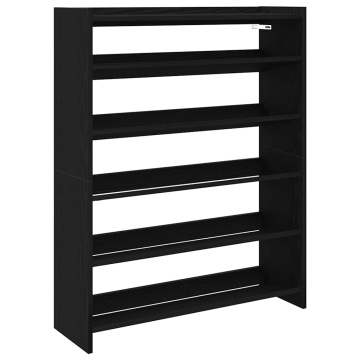 Pantofar, negru, 80x25x100 cm, lemn prelucrat - Img 2