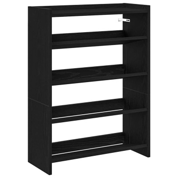 Pantofar, negru, 80x25x61,5 cm, lemn prelucrat - Img 2