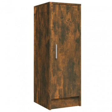 Pantofar, stejar fumuriu, 32x35x92 cm, lemn prelucrat - Img 8