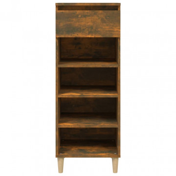 Pantofar, stejar fumuriu, 40x36x105 cm, lemn compozit - Img 3
