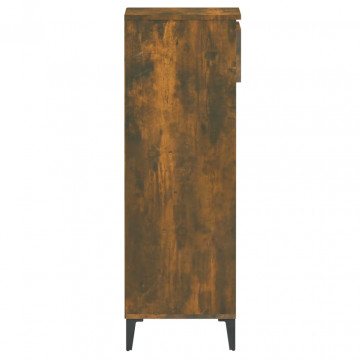 Pantofar, stejar fumuriu, 40x36x105 cm, lemn prelucrat - Img 6