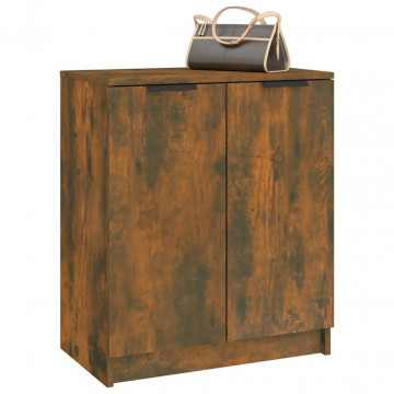 Pantofar, stejar fumuriu, 59x35x70 cm, lemn prelucrat - Img 6