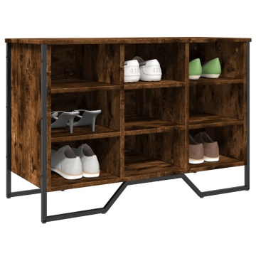 Pantofar, stejar fumuriu, 90x38x61,5 cm, lemn prelucrat - Img 1