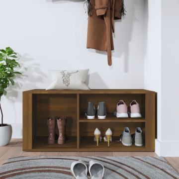 Pantofar, stejar maro, 100x35x45 cm, lemn compozit - Img 3