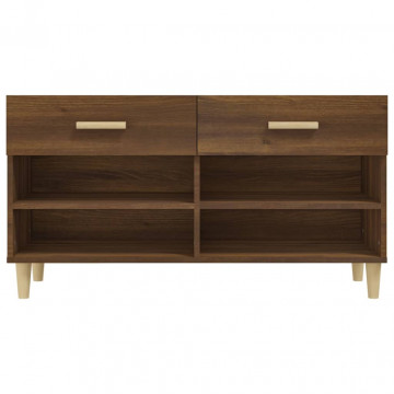 Pantofar, stejar maro, 102x35x55 cm, lemn compozit - Img 5