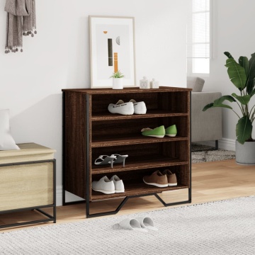 Pantofar, stejar maro, 80x38x78 cm, lemn prelucrat - Img 3