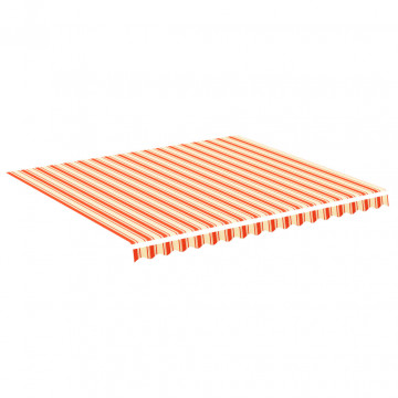 Pânză de rezervă copertină, galben și portocaliu, 4x3,5 m - Img 2