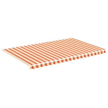 Pânză de rezervă copertină, galben și portocaliu, 5x3 m - Img 2