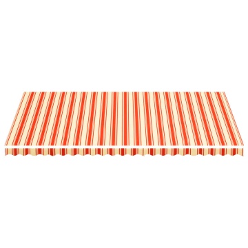 Pânză de rezervă copertină, galben și portocaliu, 6x3,5 m - Img 2