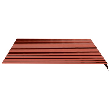 Pânză de rezervă copertină, portocaliu și maro, 4x3,5 m - Img 3