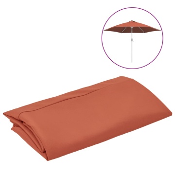 Pânză de schimb umbrelă de soare de exterior cărămiziu 300 cm - Img 2