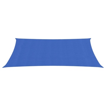 Pânză parasolar, albastru dreptunghiular 3x6 m HDPE 160 g/m² - Img 2