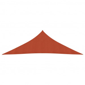 Pânză parasolar, cărămiziu, 3,5x3,5x4,9 m, HDPE, 160 g/m² - Img 3