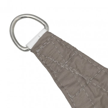 Pânză parasolar, gri taupe, 3,6x3,6 m, țesătură oxford, pătrat - Img 4