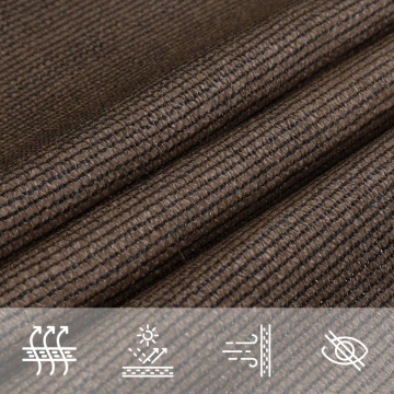 Pânză parasolar, maro, 2,5x3,5 m, HDPE, 160 g/m² - Img 6