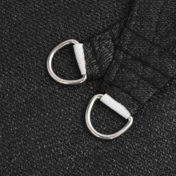 Pânză parasolar, negru, 2,5x2,5 m, HDPE, 160 g/m² - Img 5