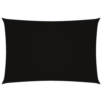 Pânză parasolar, negru, 3x5 m, țesătură oxford, dreptunghiular - Img 2
