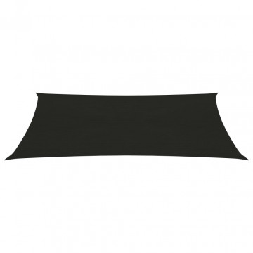 Pânză parasolar, negru, 3x6 m, HDPE, 160 g/m² - Img 2