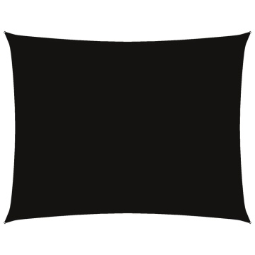 Pânză parasolar, negru, 6x8 m, țesătură oxford, dreptunghiular - Img 2