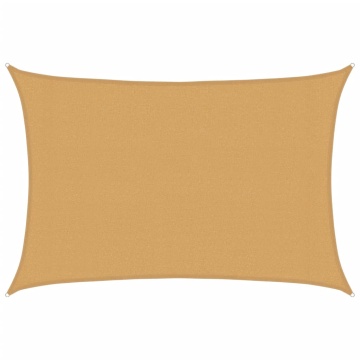 Pânză parasolar, nisipiu dreptunghiular 3x4 m HDPE 160 g/m² - Img 2