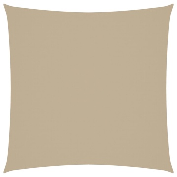 Parasolar din material textil oxford, pătrat, 2 x 2 m, bej - Img 2