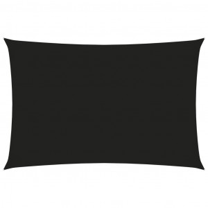 Parasolar, negru, 2x4 m, țesătură oxford, dreptunghiular - Img 1