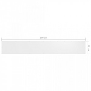 Paravan de balcon, alb, 90 x 600 cm, țesătură oxford - Img 5