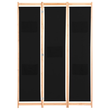 Paravan de cameră cu 3 panouri, 120x170x4 cm, textil - Img 2