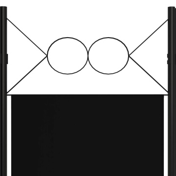 Paravan de cameră cu 3 panouri, negru, 120 x 180 cm - Img 6