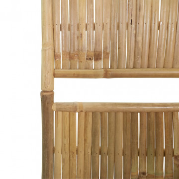 Paravan de cameră cu 4 panouri, 160 x 180 cm, bambus - Img 6