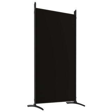 Paravan de cameră cu 6 panouri, negru, 520x180 cm, textil - Img 5