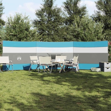 Paravan de camping, albastru, 508x130 cm, impermeabil - Img 1