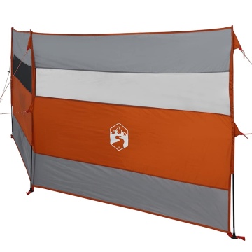 Paravan de camping, gri/portocaliu, 340x130 cm, impermeabil - Img 8
