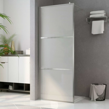 Paravan de duș walk-in, 90 x 195 cm, sticlă ESG mată - Img 1