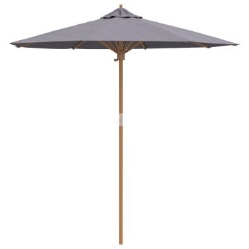 Paravan de Grădină Gri Întunecat 217x230 cm din Bambus - Img 2