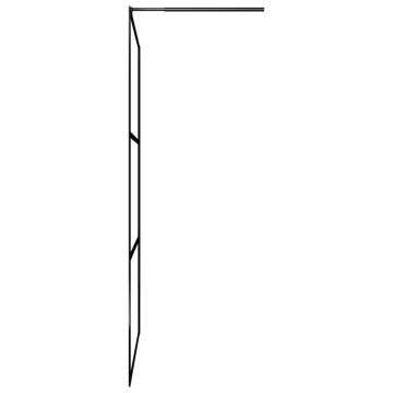 Paravan duș walk-in, negru, 90x195 cm, sticlă ESG transparentă - Img 4