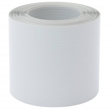 Paravane de grădină, 10 buc., gri deschis, 252,5x19 cm, PVC - Img 3
