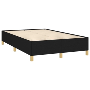 Pat box spring cu saltea, negru, 120x190 cm, catifea - Img 4