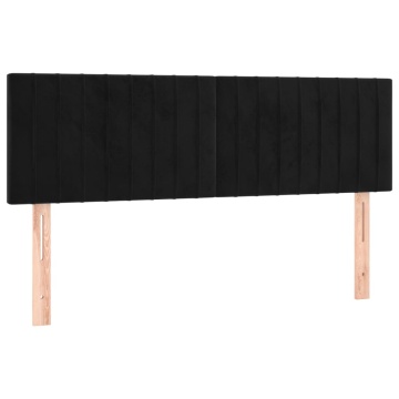 Pat box spring cu saltea, negru, 140x200 cm, catifea - Img 5