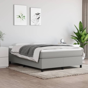 Pat continental, gri deschis, 140x200 cm, material textil - Img 1