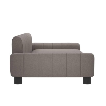 Pat de câini, taupe, 90x53x30 cm, material textil - Img 4