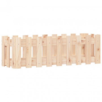 Pat înălțat grădină design gard 100x30x30 cm lemn de pin tratat - Img 4