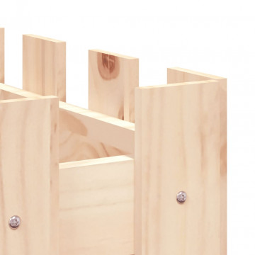 Pat înălțat grădină design gard 100x50x50 cm lemn de pin tratat - Img 6