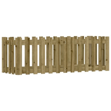 Pat înălțat grădină design gard 150x50x50 cm lemn impregnat pin - Img 4